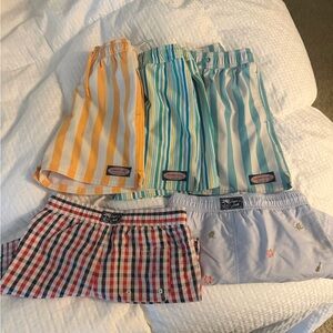 Janie and Jack Kids Swim Trunks - Multicolor Stripes and Plaid